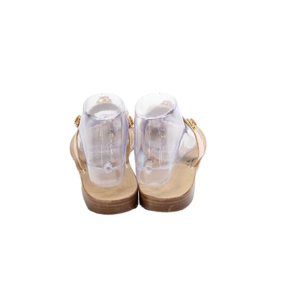 Amedeo Canfora Womens Double Strap Crystal Silhouette Sandals Pink Size 9 - Picture 3 of 5